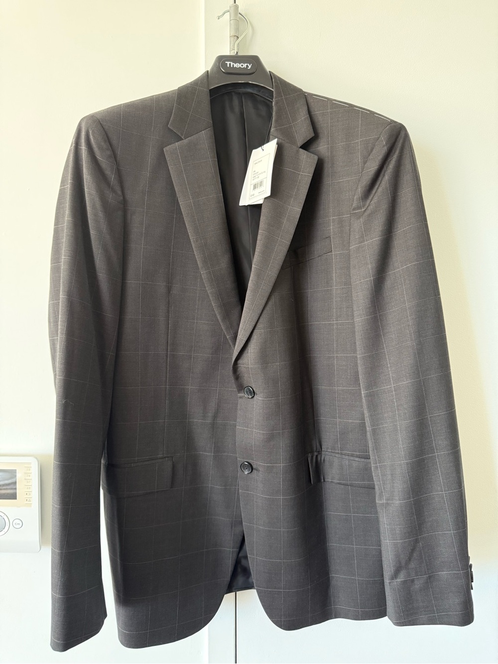 Theory Malcolm Windowpane Two-Button Sport Coat